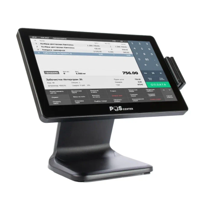Сенсорный моноблок POSCenter POS90NS (15.6", PCAP, J3455, RAM 4Gb, SSD 128Gb, MSR) без ОС Сенсорный моноблок POSCenter POS90NS (15.6", PCAP, J3455, RAM 4Gb, SSD 128Gb, MSR) без ОС