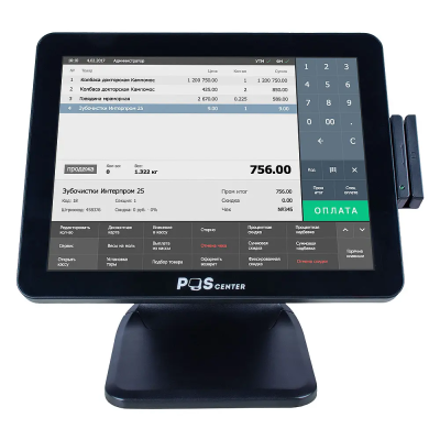 Сенсорный моноблок POSCenter POS101ES (15", PCAP, WB-J6412, RAM 8Gb, съемный SSD M2 256Gb, MSR, ДЯ-RJ11 24V) Windows 10 IoT Entry Сенсорный моноблок POSCenter POS101ES (15", PCAP, WB-J6412, RAM 8Gb, съемный SSD M2 256Gb, MSR, ДЯ-RJ11 24V) Windows 10 IoT Entry