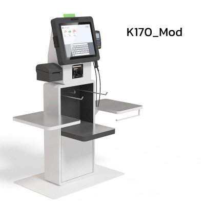POScenter SCO-K170 Mod_V2 (17”, J4125, 8Gb, SSD128Gb, 2D сканер, Светофор, З цвета, полка для ПИН-пад, полка для ККТ, стойка модульная для покупок, 3 полки, держатель пакетов) POScenter SCO-K170 Mod_V2 (17”, J4125, 8Gb, SSD128Gb, 2D сканер, Светофор, З цвета, полка для ПИН-пад, полка для ККТ, стойка модульная для покупок, 3 полки, держатель пакетов)