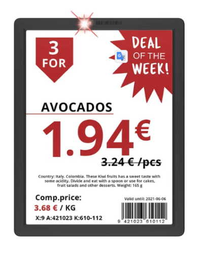 Электронный ценник Pricer SmartTAG HD 300 Электронный ценник Pricer SmartTAG HD 300
