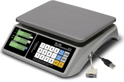 Торговые настольные весы M-ER 328 AC-6.1 "TOUCH-M" LCD RS232 и USB Торговые настольные весы M-ER 328 AC-6.1 "TOUCH-M" LCD RS232 и USB